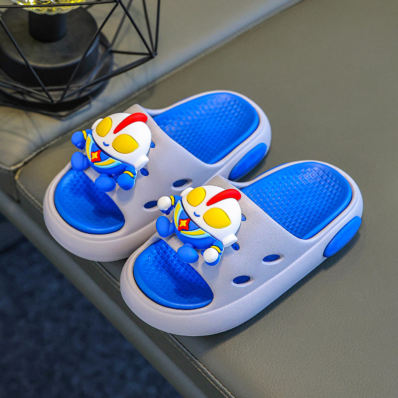 Children's cartoon cute summer slippers, waterproof, non slip, lightweight indoor bathroom shower slippers