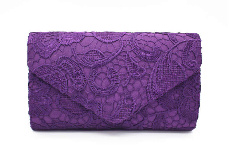 Lace Envelope Fashion Evening Clutch Shoulder Bag