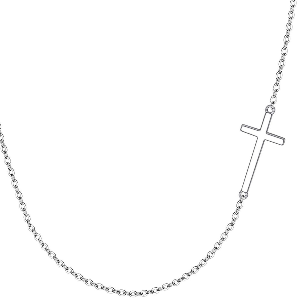 30PCS Stainless Steel Christian Cross Pendant Necklaces Simple Cool Faith Religious Orthodox Jesus Cross Chain Choker for Women Girls