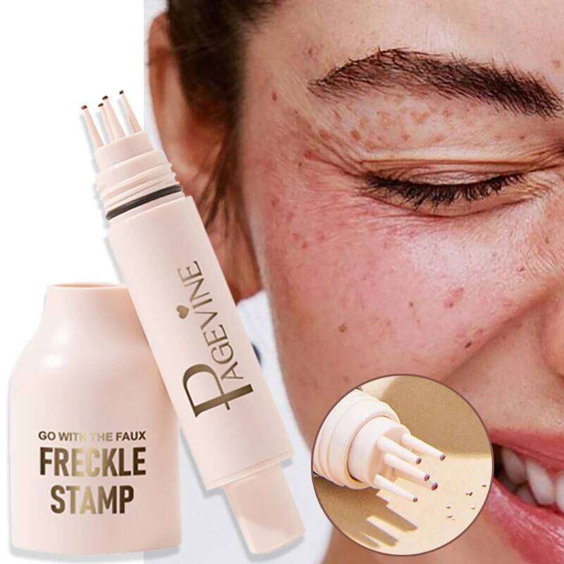 Five-point Stamp Pen Natural Silation Instant Freckle Liquid Fake Dot Spot Comb Seal Waterproof Quick Dry Makeup Tool X250701