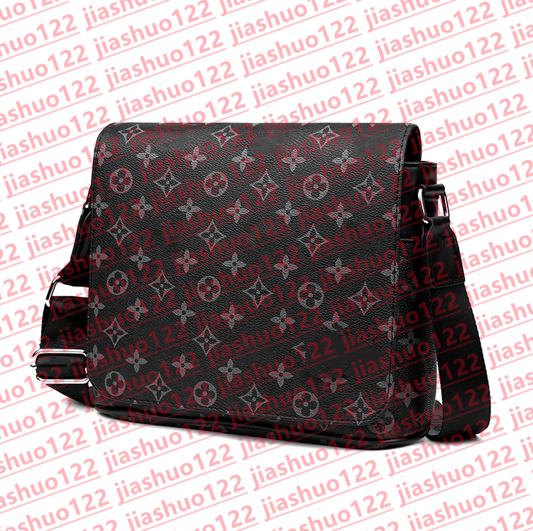 Luxurys Designer bags men 3pcs Trio Leather Black Flowers Messenger Purse Crossbody Bags Shopping Bag Plain Shoulder bag Handbags Women Wallets purse