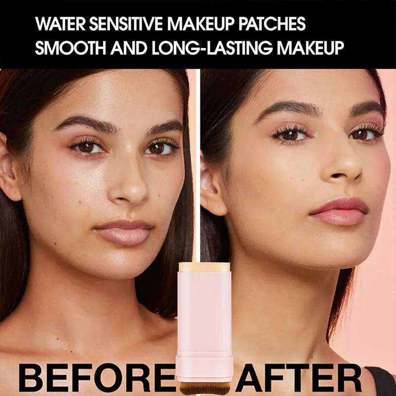 TV Concealing Foundation Stick: 5 Shades with Built-In Brush - Cream Finish, Lightweight and Waterproof Forla, X250701