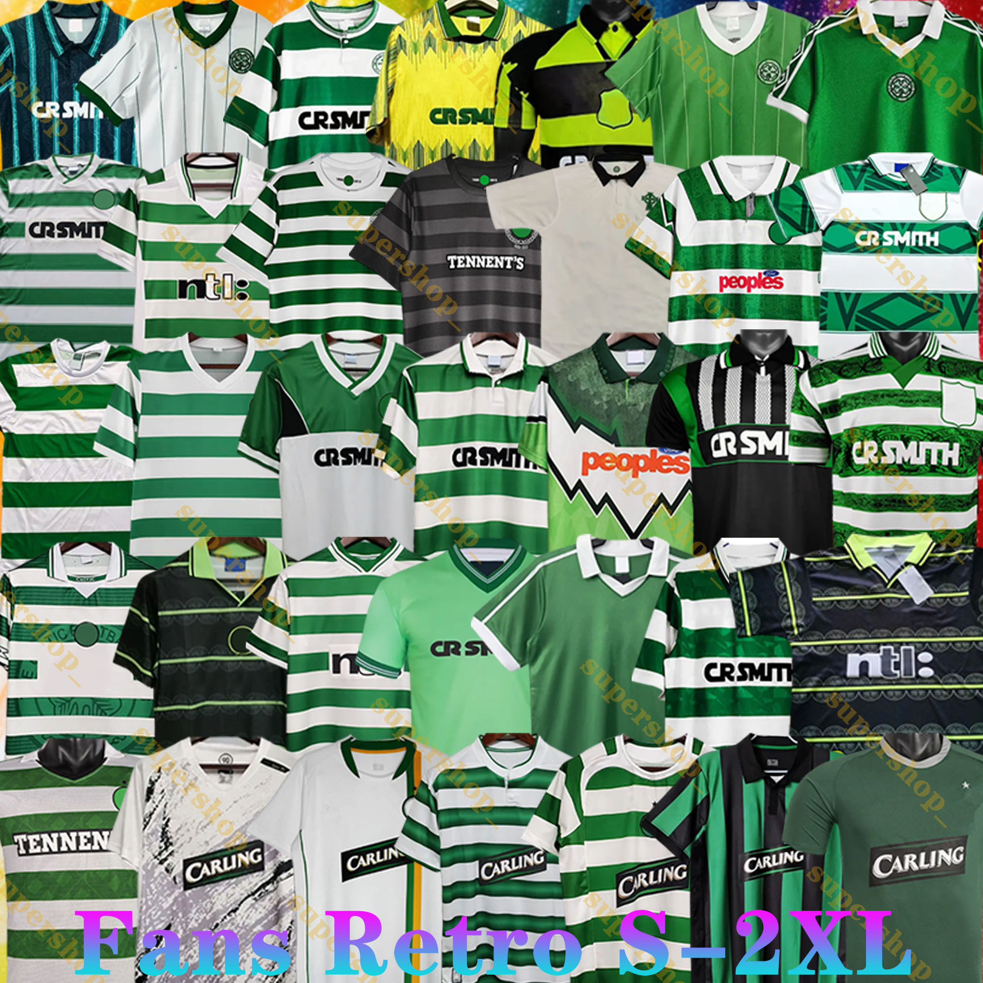 78 80 84 86 92 94 Retro CeltsS Soccer Jersey 96 97 05 06 07 12 13 football shirt LARSSON SUTTON NAKAMURA KEANE Classic Vintage 1991 1994 2005 2006 DALGLISH celticfc jersey