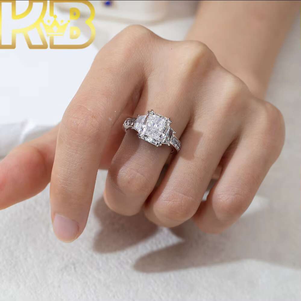 Customizable Lab Grown Diamond Halo Ring Silver 925 HPHT Synthetic Diamond Bridal Set Luxury Wedding Band With IGI Certificate