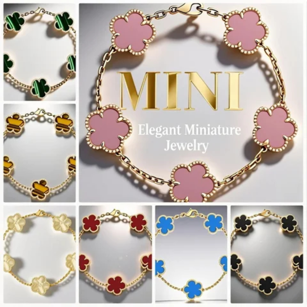 luxury bracelet women exquisite designer jewlery bracelet designer wedding high end 9mm mini clover bracelet chic charm onyx designer jewellery lucky bracelet