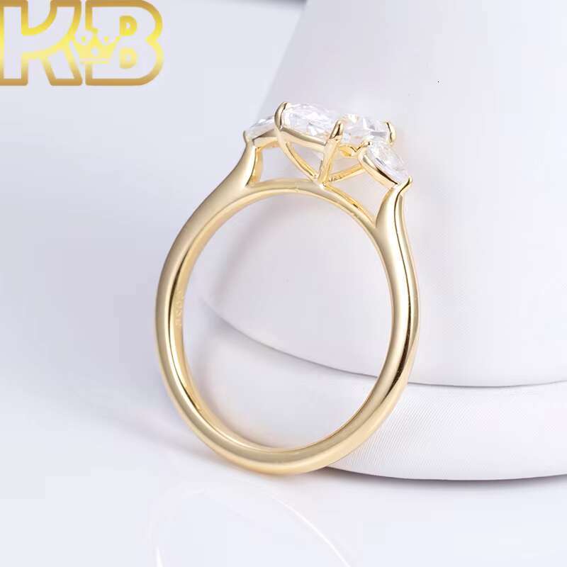 Lab Grown Diamond Vintage Style Ring 925 Silver IGI Certified Fancy Cut Solitaire Engagement Ring for Women Custom Design