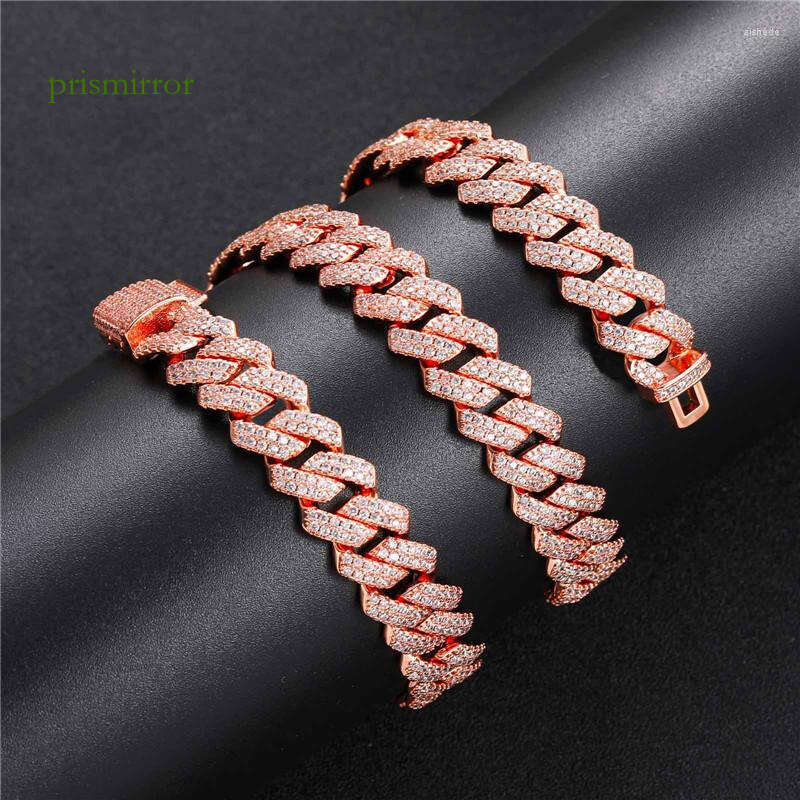 necklace moissanite chain Iced Out Cuban Chain 13MM Micro Paved CZ Stone Fashion Hip Hop Jewelry For Men Women Gift