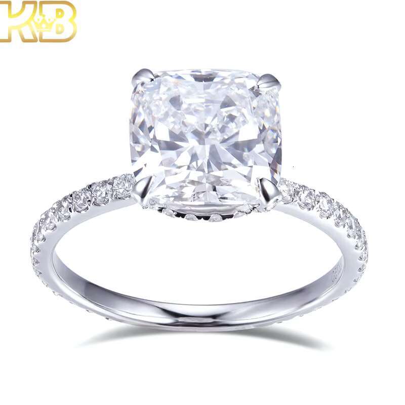 Lab Created Diamond Wedding Ring Set Round Brilliant Cut D Color VS1 Clarity Sustainable Eco Friendly Jewelry Custom Design