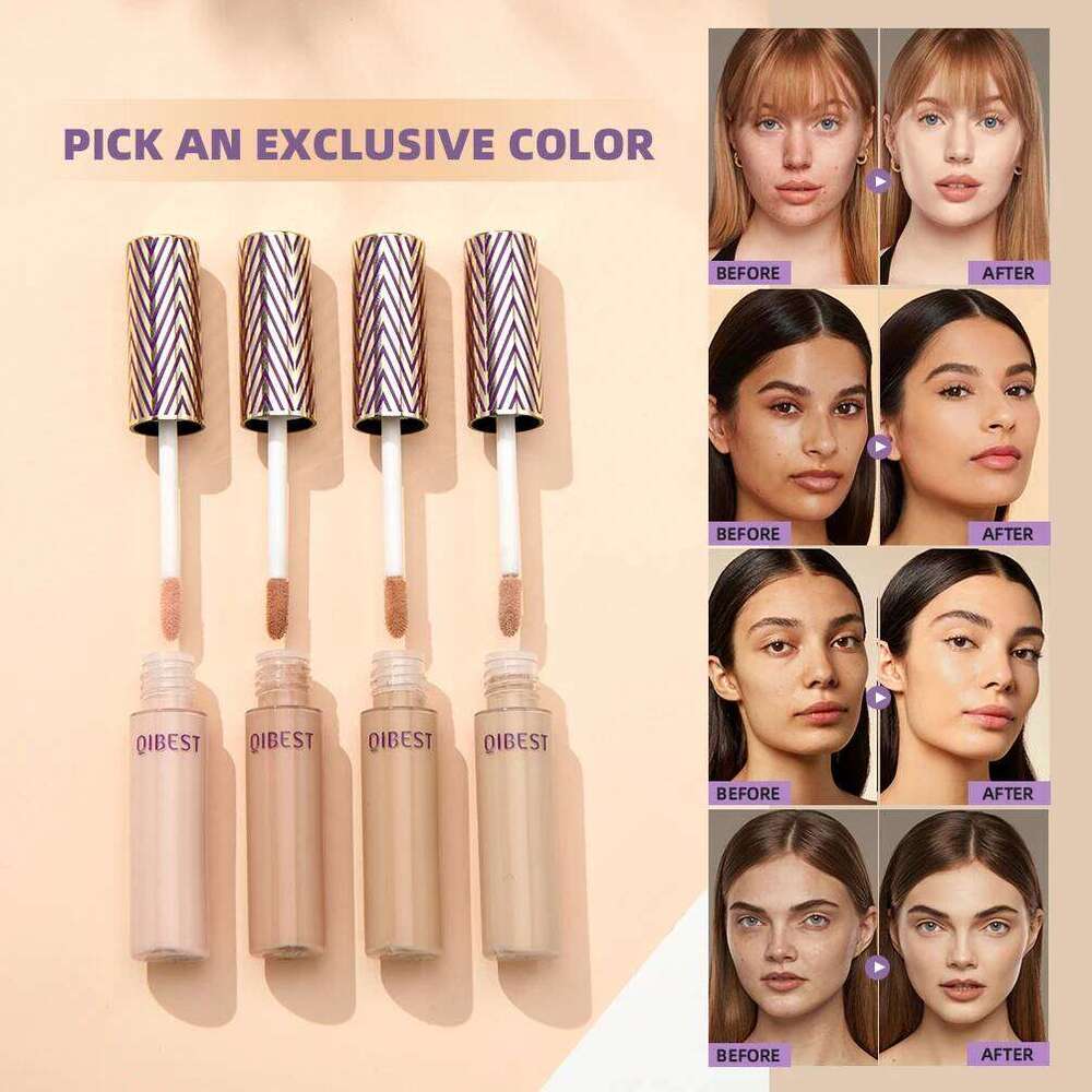 QIBEST 7ml Concealer Liquid Foundation Face Primer Cosmetic Anti Dark Circles Makeup Modify Corrector maquille X250701