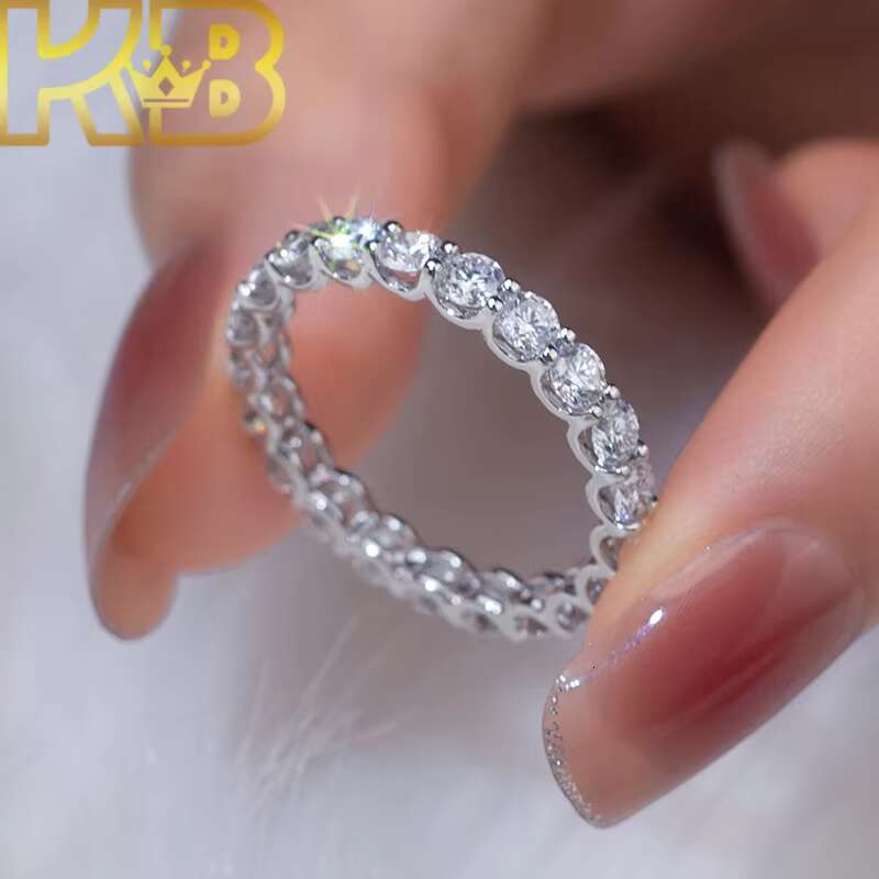 Jewelry Luxury VVS1 Lab Grown Diamond Wedding Ring 925 Sterling Silver CVD Diamond Engagement Ring