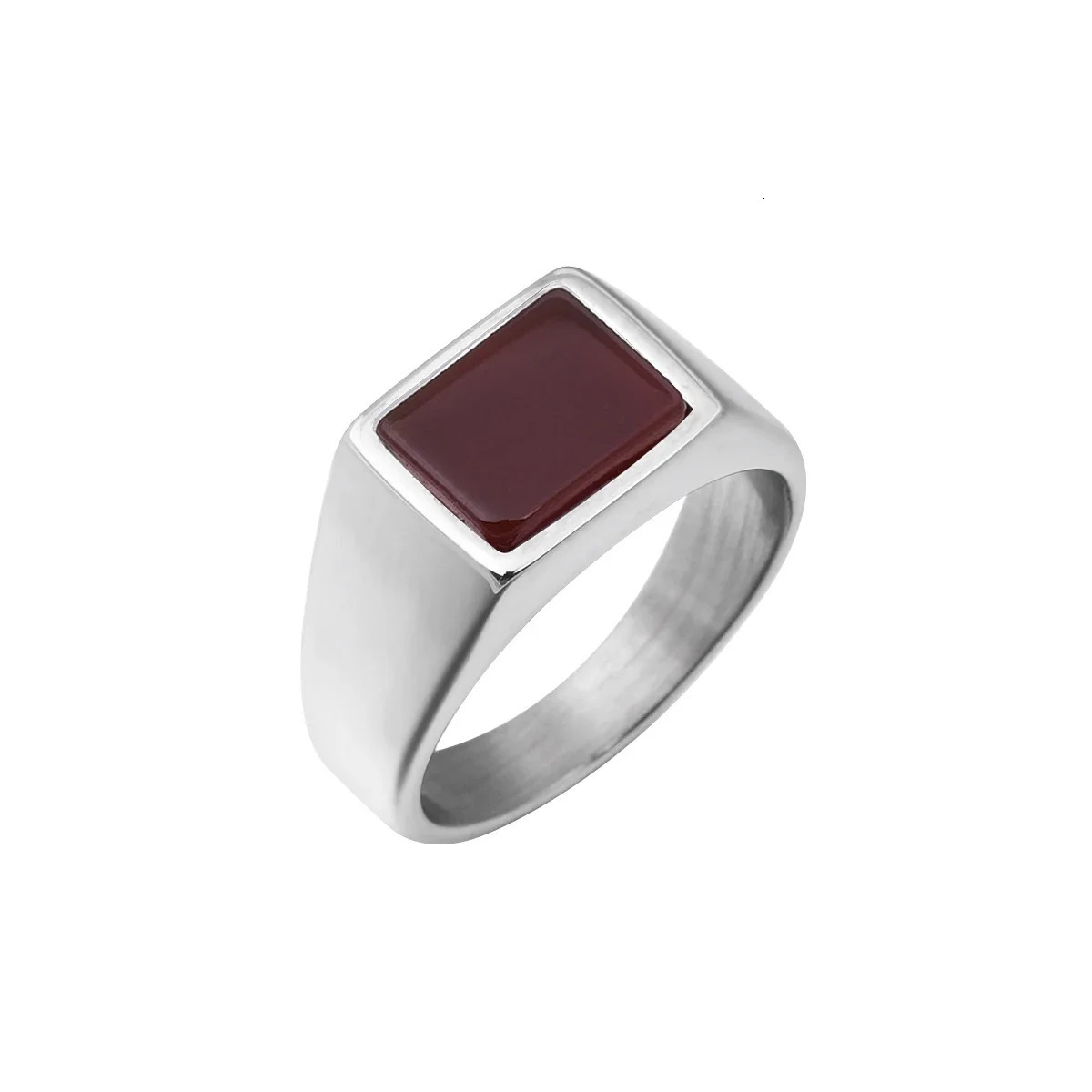 R3363 Mens/Women High Quality 316L Stainless Steel Onyx Party Rings Fashion Trend Jewelry 250701