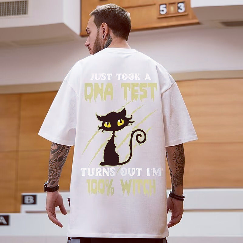 American Style Loose Fit T-shirt For Plus Size Men Short Sleeve 150kg Designer T Shirt Five-quarter Sleeve Pure Cotton Large Size Men's Summer Cl