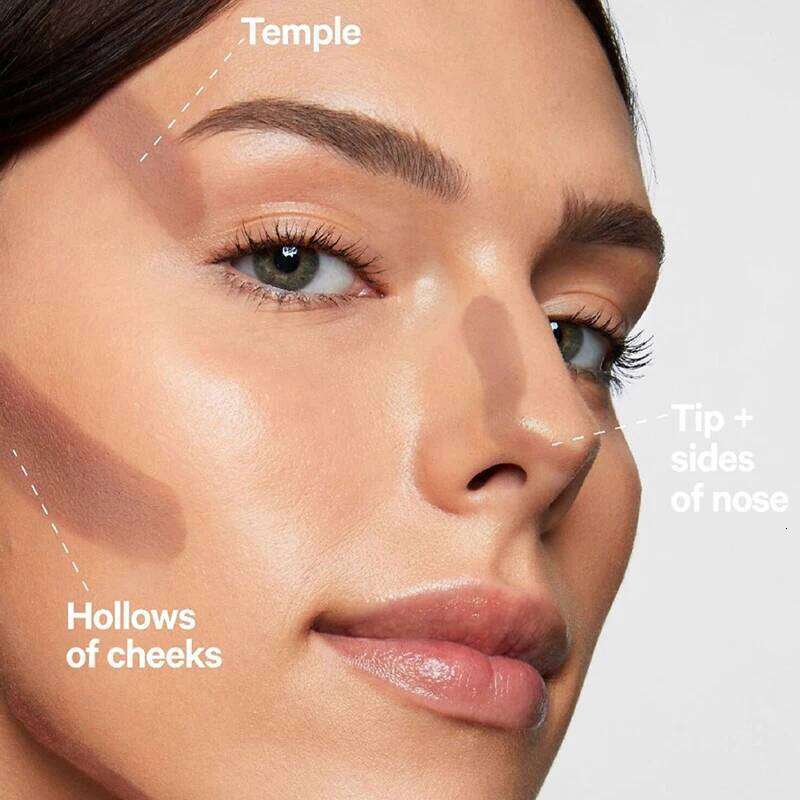 Cream Contour Stick With Brush Head Nose Shadow Cheek Silhouette Highlight Face Shaping Matte Waterproof Concealer Korean Makeup X250