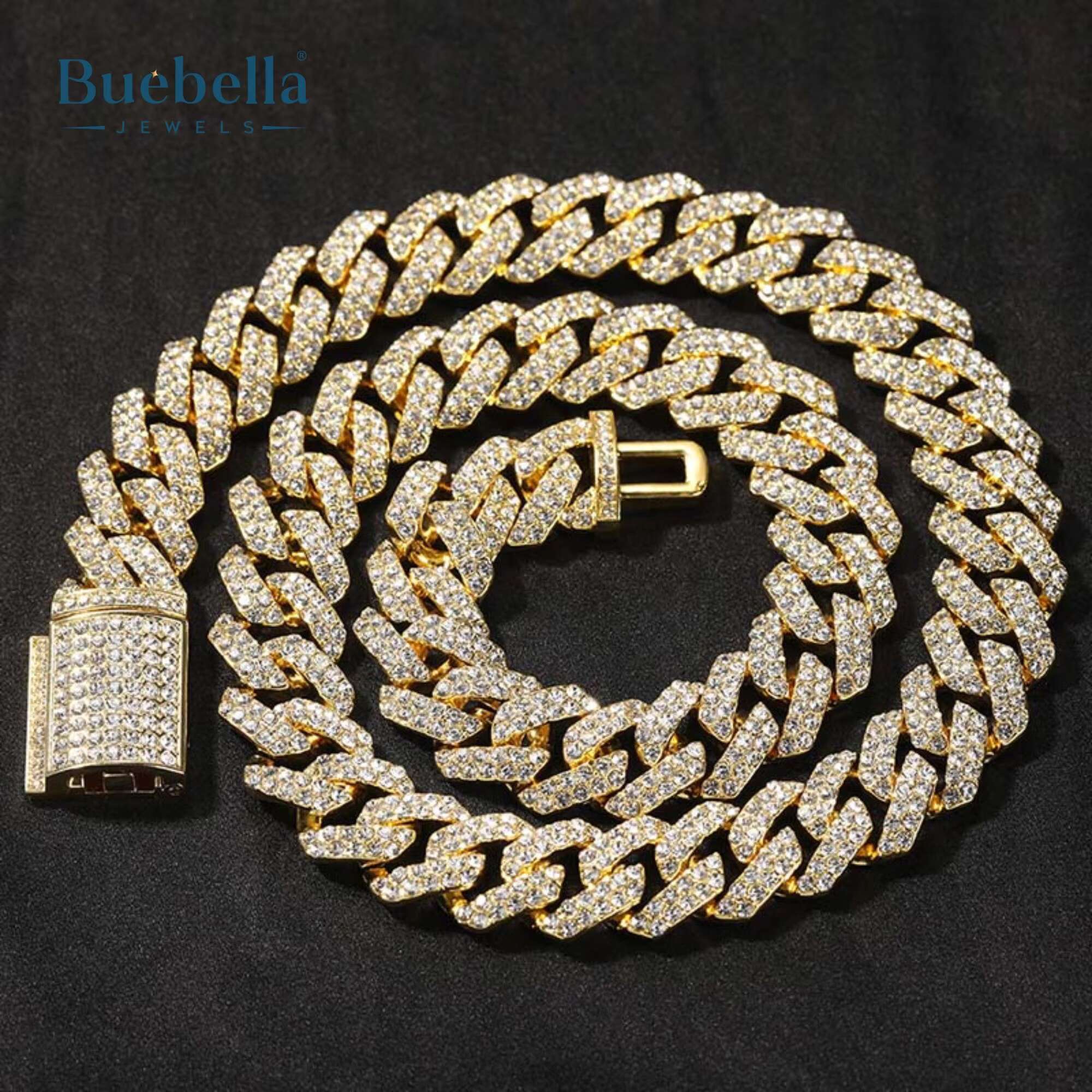Hot Sale 925 Silver 18MM Moissanite Diamond Iced Out Cuban Link Chain Fine Jewelry for Men