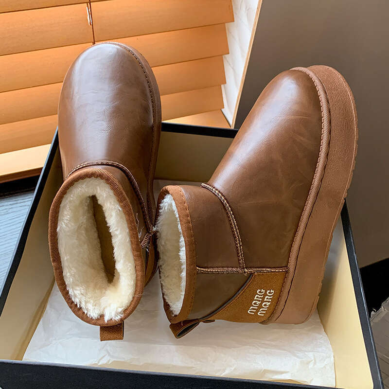 Thick-Soled Height-Increasing Plus Free shipping Size Snow for Women Winter New Plush Thickened Student Shoes Cotton Boots