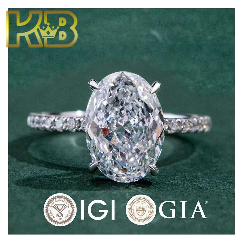 Custom IGI Certified 925 Silver Jewelry Engagement Diamond Lab Grown Gold Wedding Ring FINE Ring Lab Grown Diamond Ring