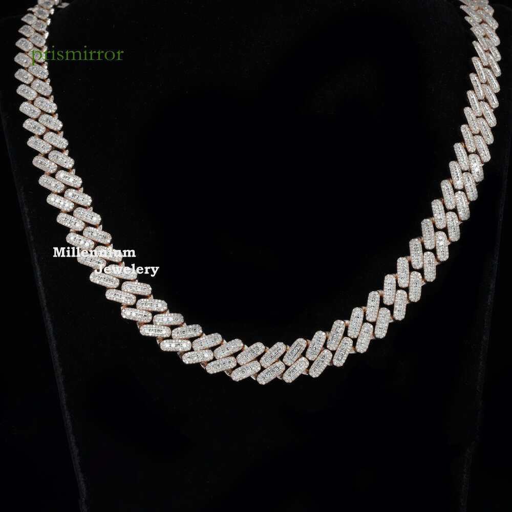 Exceptional 20mm Moissanite 18 To 22 Inch Fully Dia Iced Out Hip Hop Cuban Chain For Men and Women gift