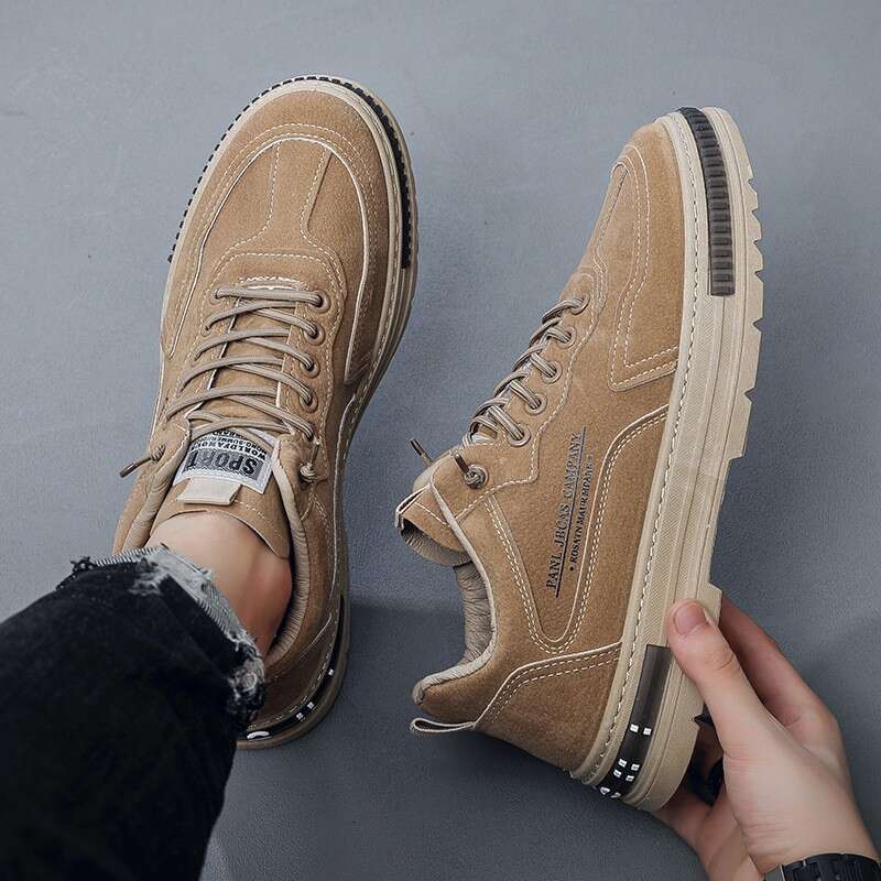 Autumn New Men's Height Increasing Casual Versatile Low-top Sneakers for Men Chef free shipping big size Labor Protection Work Shoes