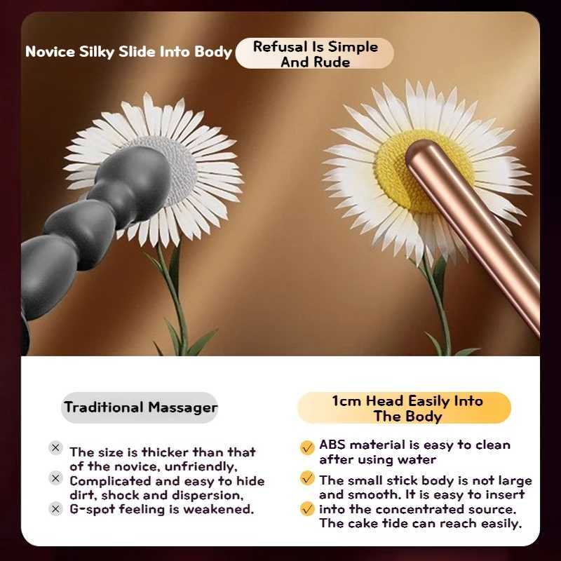 Mini Anal Vibrator for Women Men Prostate Massage Sex Toy 12 Modes Vibrating Buttplug Clitoral Stimulator Adults Bullet Vibrator W250701
