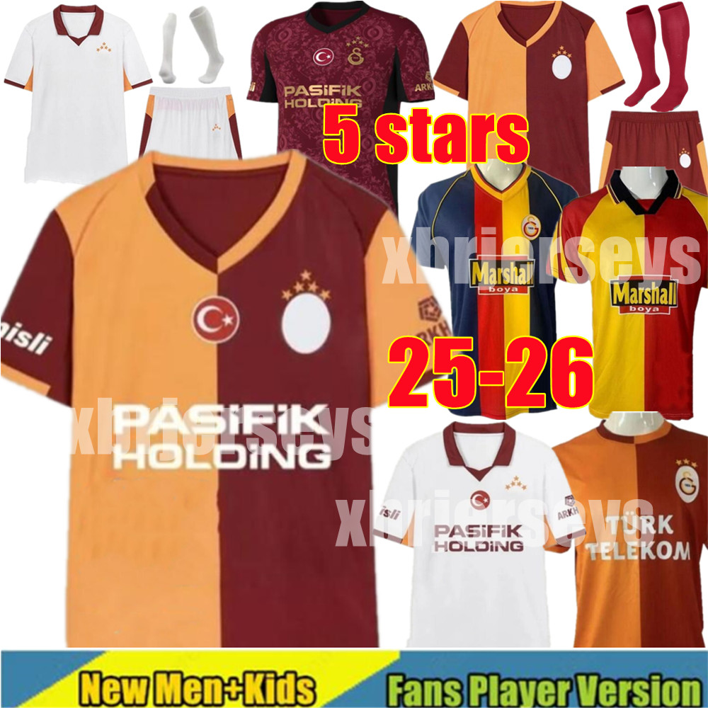 4XL 25 26 Galatasarays Soccer Jerseys 5 stars ICARDI ZANIOLI BAKAMBU MERTENS maillots de foot ZAHA AKGUN OSIMHEN NELSSON Home 3rd 2025 2026 football shirt man kids