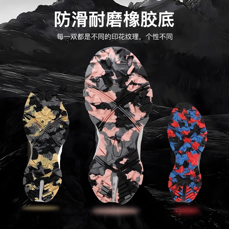 Outdoor women's mountaineering wear-resistant hiking trekking shoes, breathable, lightweight, anti-slip, leisure sports.