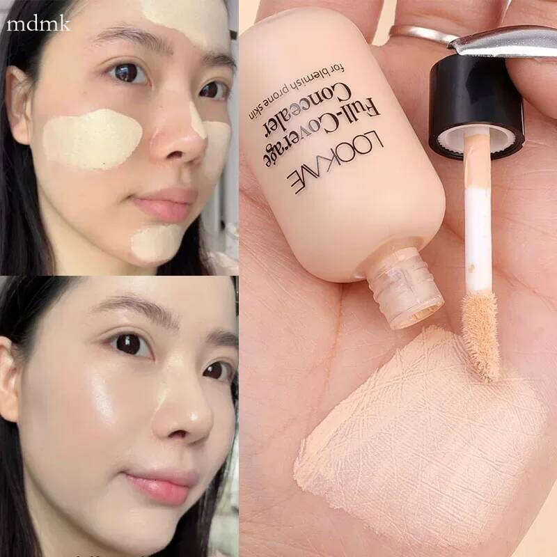 Full Coverage Acne Dark Circles Concealer Cream Waterproof Matte Oil Control Lasting Liquid Foundation Facial Makeup Cosmetics X25070