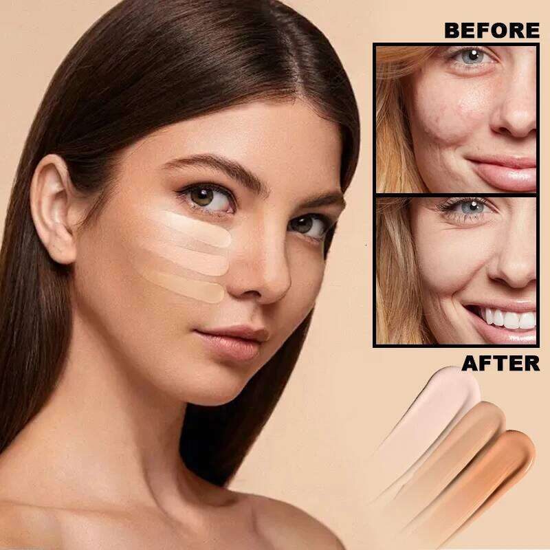 Long-lasting waterproof and sweatproof concealer with natural nude Maquiagem Liquid Concealer Beauty Face Cosmetics Makeup Base X2507