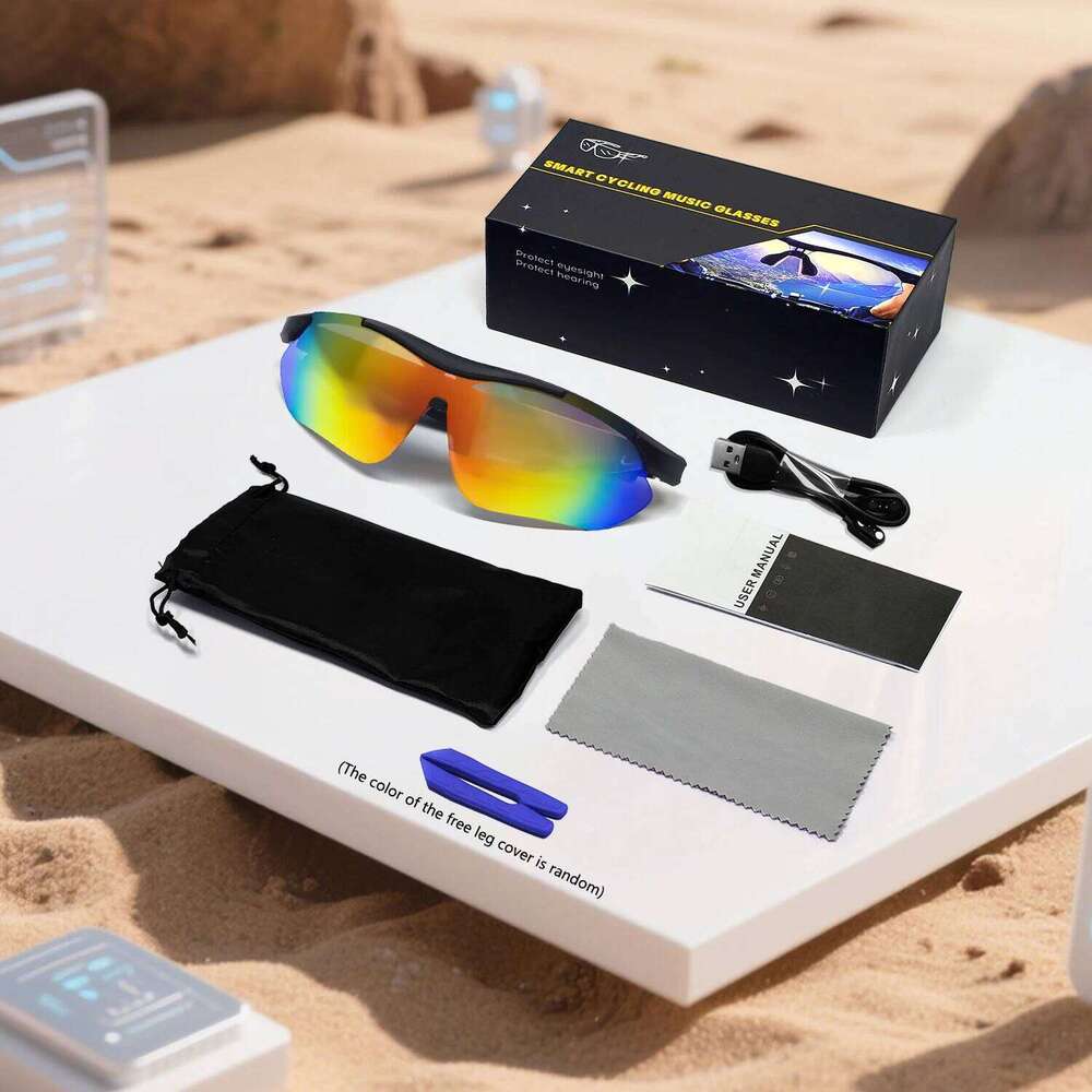 LIGE New Cycling Bluetooth Smart Glasses Audio AI Voice Assistant UV400 Protection Life Waterproof Sunglasses for Biking Running meta glasses