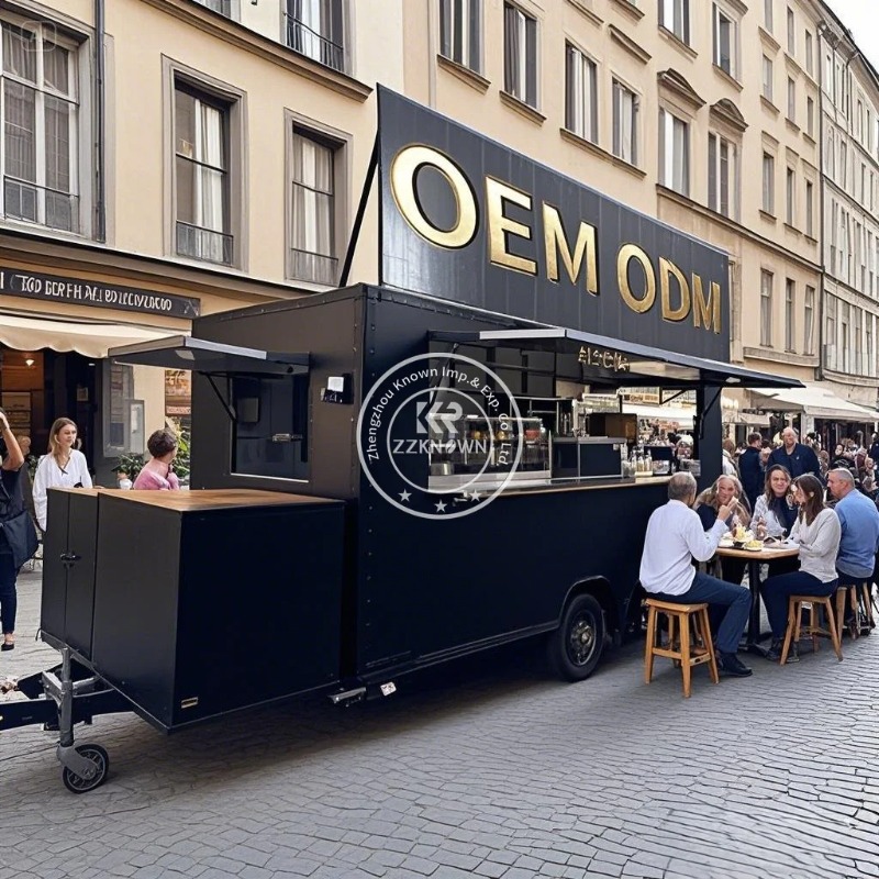 Pizza Pizza Fast Food Remorlle Concession Remorque Mobile Catering Ice Ice Cream Coffee Bakery Food Truck avec cuisine complète