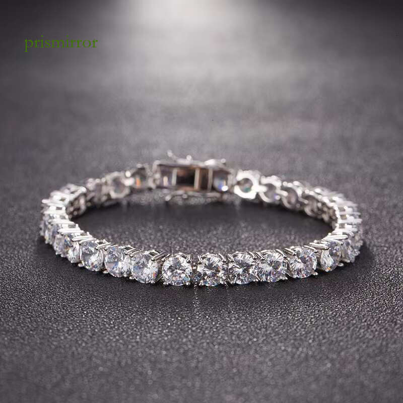 Lateefah OEM Iced Hip Hop Jewelry 3mm High Quality Men's Silica Tennis Chain