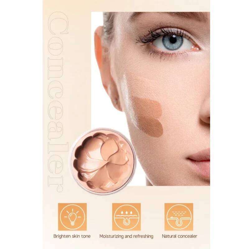 Long Lasting Full Cover Liquid Face Foundation Waterproof Makeup Base for Dark Circles & Acne Contour Cream Concealer X250701