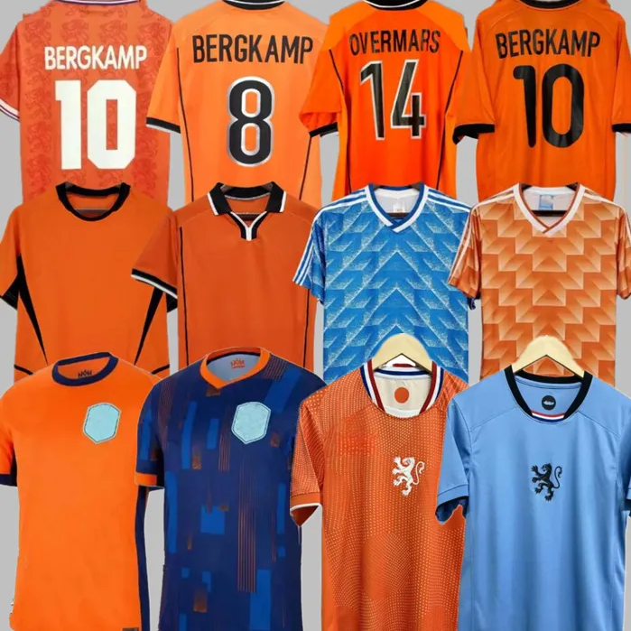 Gullit 1988 Retro 25 26 Netherlands soccer jersey F. DE JONG Holland DE LIGT football shirt XAVI vintage men kids kit Classic 2010 2014 2012 2008 Van Basten 1996 Bergkamp
