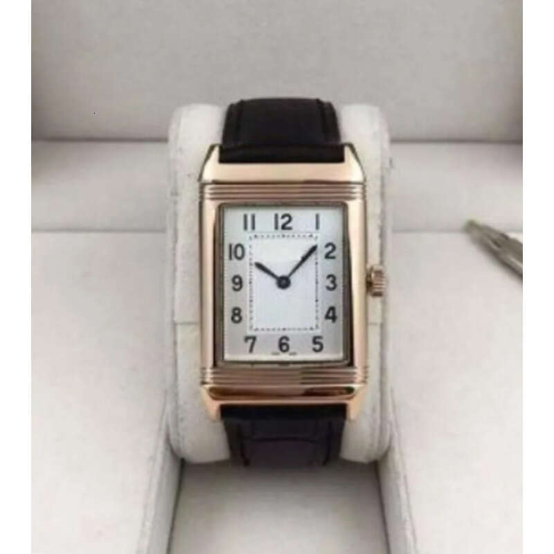 Thin 8.9mm size 28x46mm 713842J hand winding mechanical movement man mens MEN WATCH SAPPHIRE WATERPROOF Reverso WRISTWATCH business two side watcj8hes