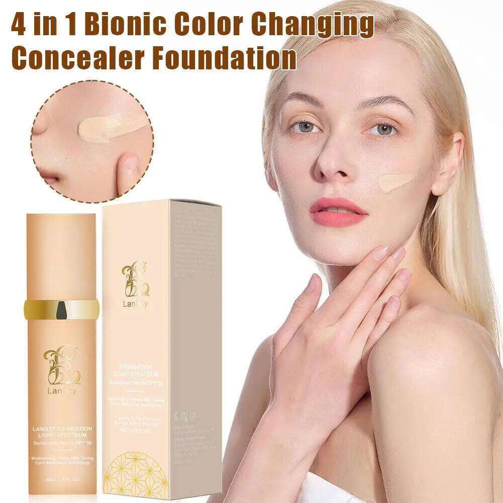 4 In 1 Biomimic Light Spectrums With SPF50+ Longwearing Changing Concealer Foundation X250701
