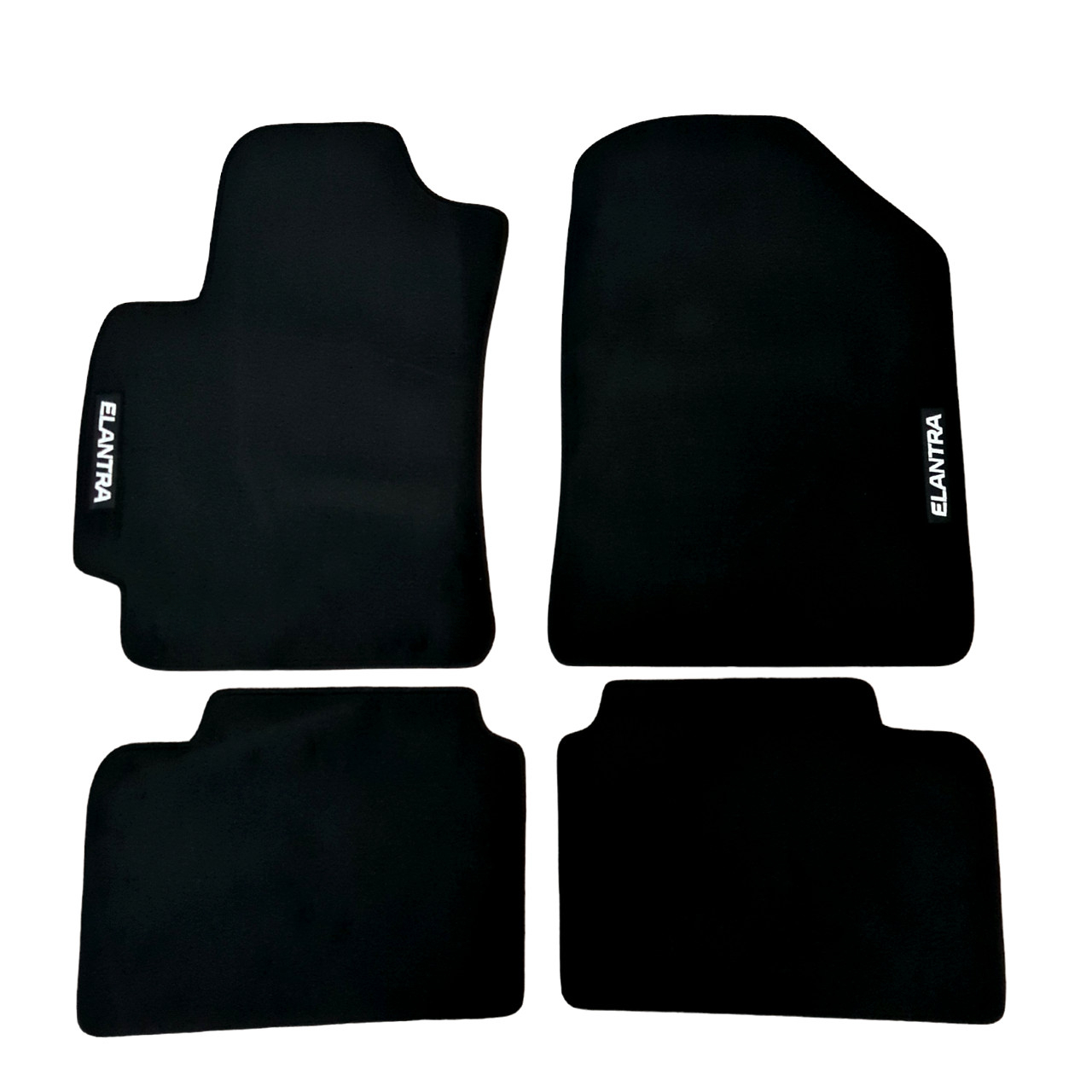 Car Floor Mats For Hyundai Elantra Velour Waterproof Black Carpet Auto Liners