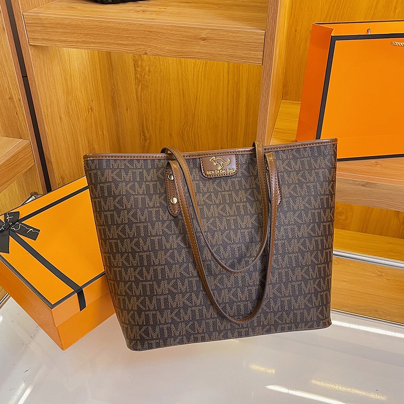 Designer Bag Luxury Bag Designer Free Shipping Shoulder Bag Tote Checkerboard New Large Capacity Shoulder Printed Commuter Brown