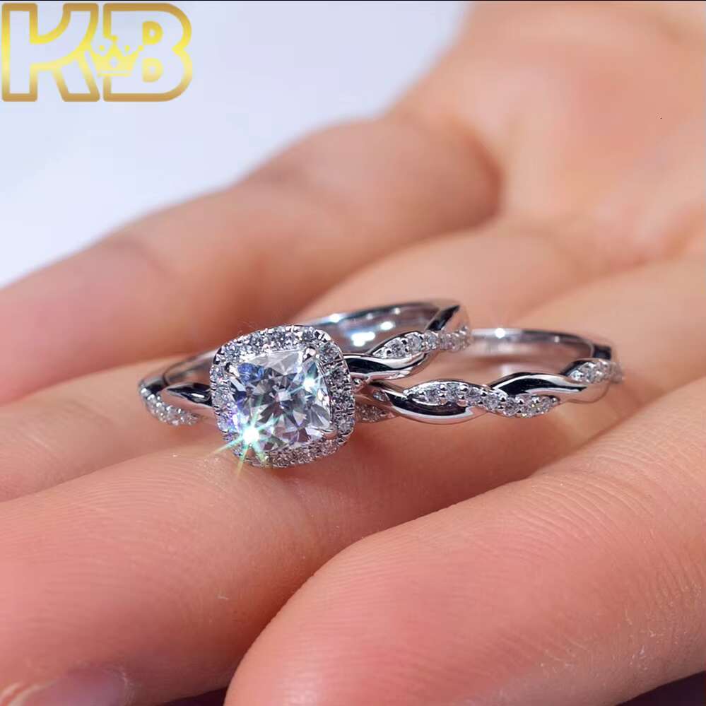 IGI Certified Lab Grown Diamond Ring 925 Silver 1 Ct Round Cut D Color VVS Clarity Solitaire Engagement Wedding Band Jewelry