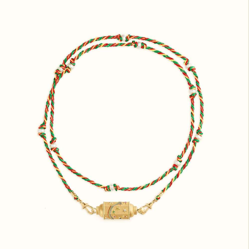 jewelry designer bracelet Valentine's Day colorful tarot card necklace, niche design, star eye pendant, gold-plated color preserving rainbow neck