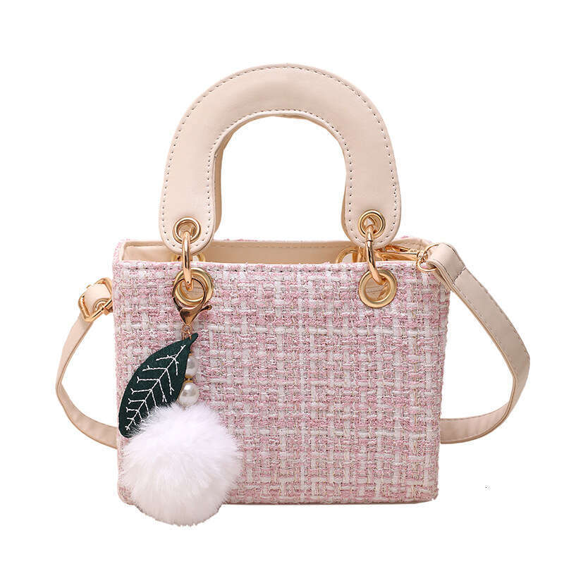 2025 New Plaid Handbag for Women, Small Square with High-end Fashion, Princess Diana Style Crossbody Bag Wholesale