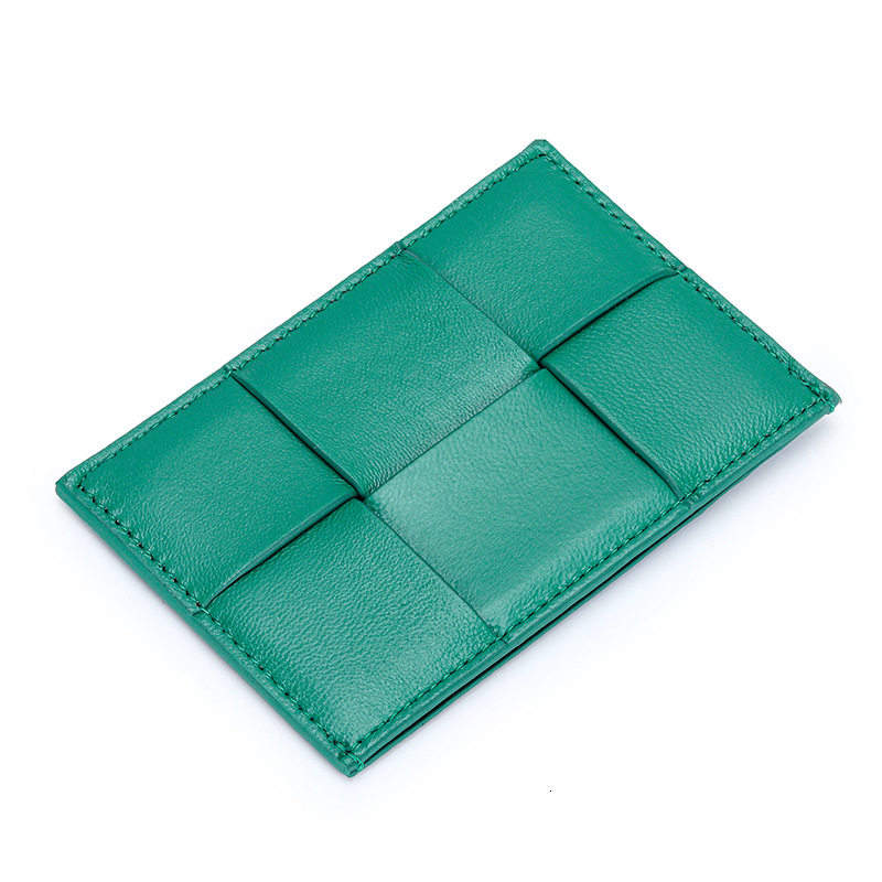 Small Luxury Wallet Card Sheepskin Holder Women 2025 New Designer Wallet Compact Ultra-thin Coin Purse Ins Niche Design Genuine Leather Woven Card Cas