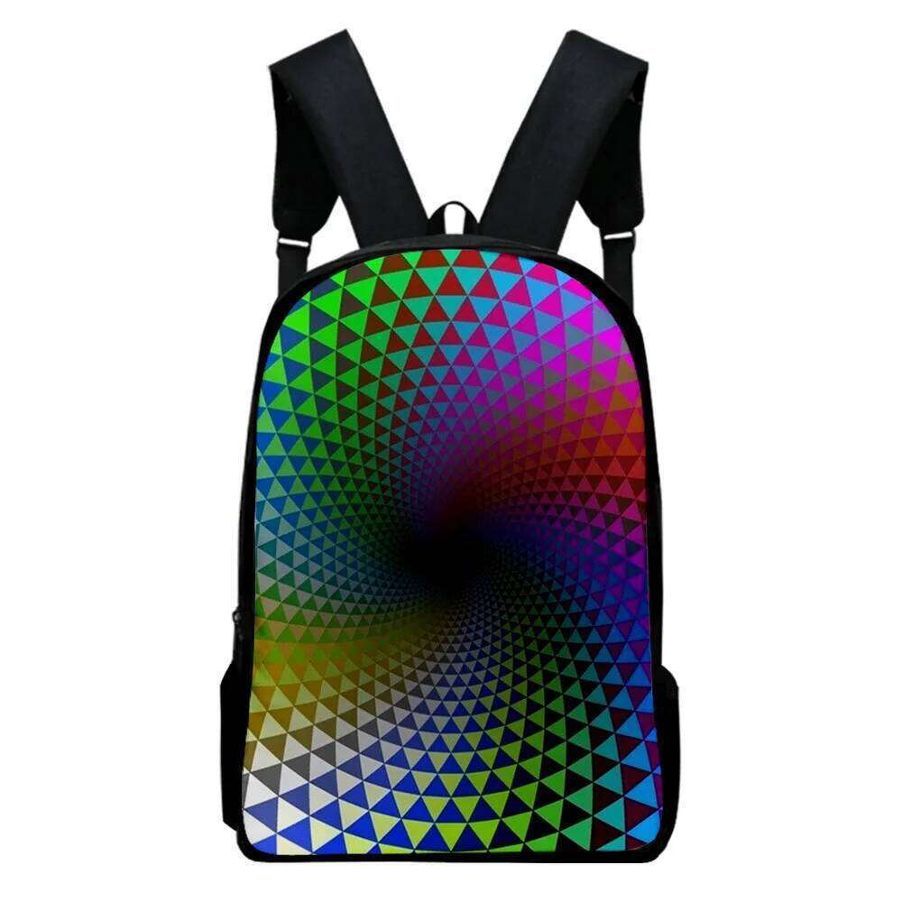 Hip Hop Cool Creative color blocking Notebook pupil School Bags 3D Print Oxford Waterproof Boys/Girls Laptop Backpacks
