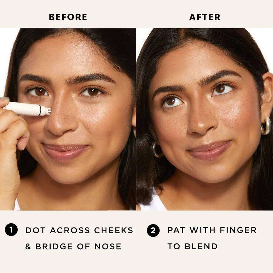 5-Point Freckle Stamp Pen Natural-Looking Waterproof Liquid Freckles Quick-Dry Effortless Air Cushion Tip Dot Spot Application X25070