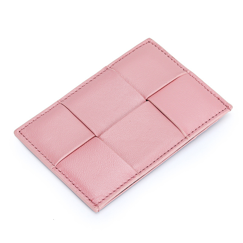 Small Luxury Wallet Card Sheepskin Holder Women 2025 New Designer Wallet Compact Ultra-thin Coin Purse Ins Niche Design Genuine Leather Woven Card Cas