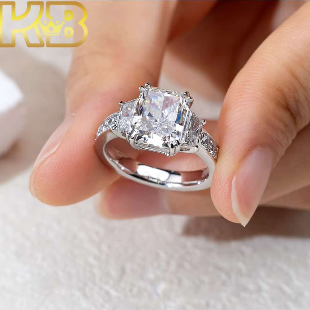 Customizable Lab Grown Diamond Halo Ring Silver 925 HPHT Synthetic Diamond Bridal Set Luxury Wedding Band With IGI Certificate