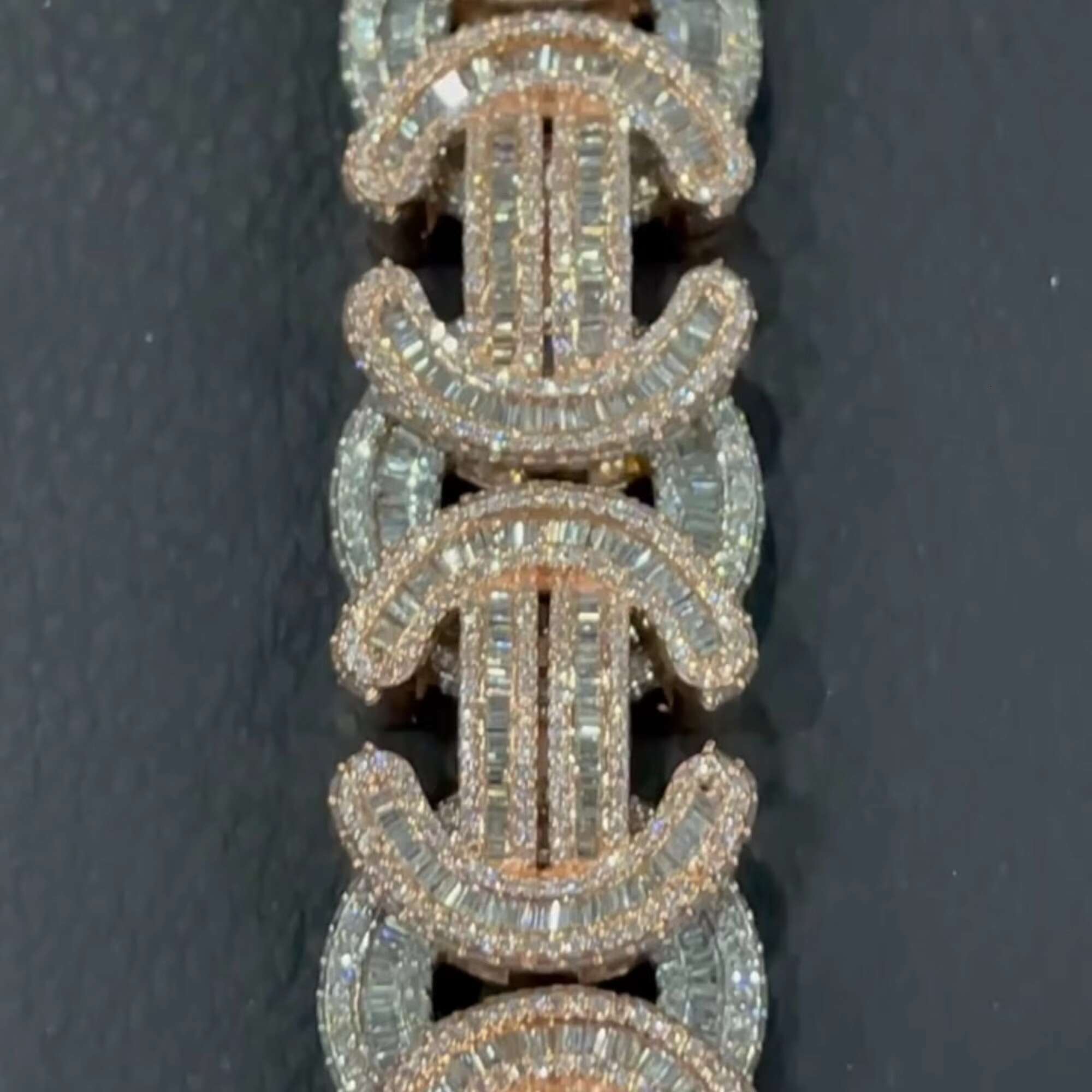 Top Quality Iced Out Cuban Link Chain 20MM VVS Moissanite Diamond Cuban Link Chain Hip Hop Miami Cuban Chain