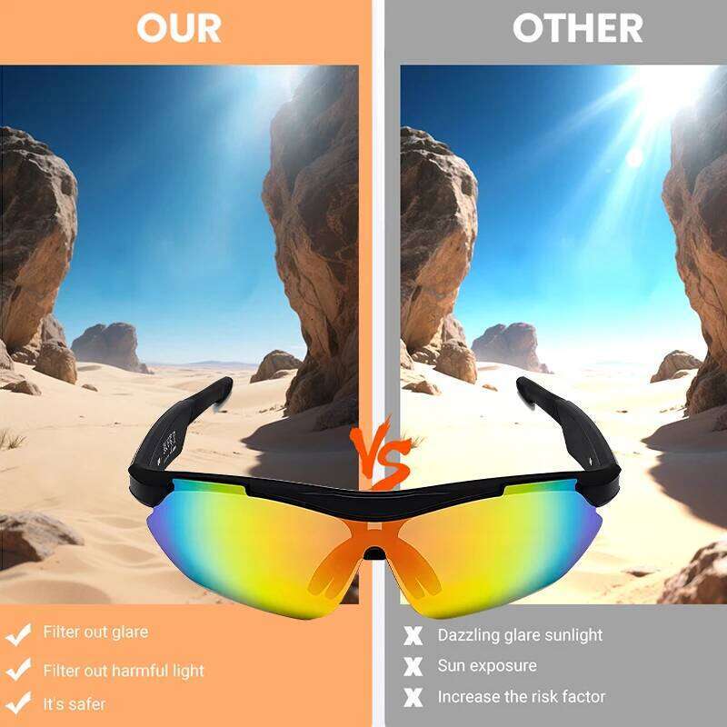 LIGE New Cycling Bluetooth Smart Glasses Audio AI Voice Assistant UV400 Protection Life Waterproof Sunglasses for Biking Running meta glasses