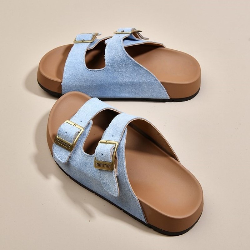 free Shipping Thick soled shoes cool slippers women summer outdoor wear high-end feel height increasing beach sandals