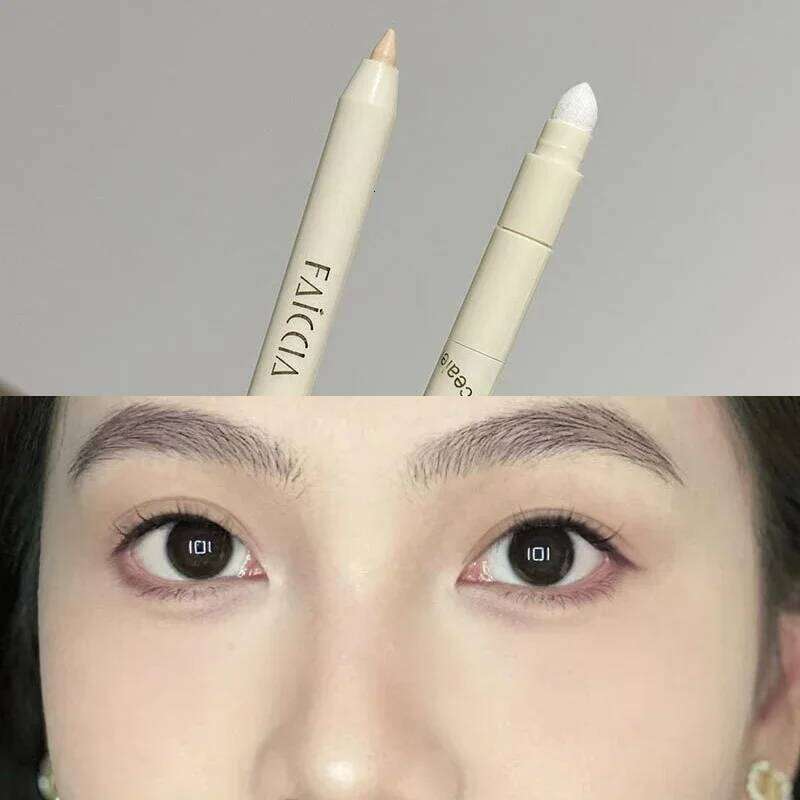 Fair Color Matte Brighten Eyebag Dark Circles Concealing Stick Sponge Head Precision Concealer Pen With Sharpener X250701