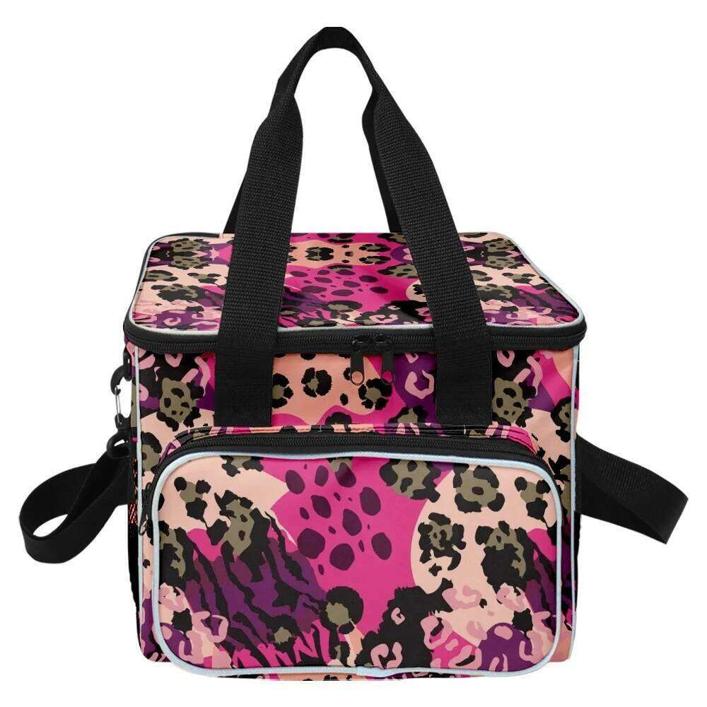 Hip Hop Novelty picnic Crossbody Art Fragmented flowers More Big Lunch Bag 3D Print Thermal insulation Food Handbags Ice Bags