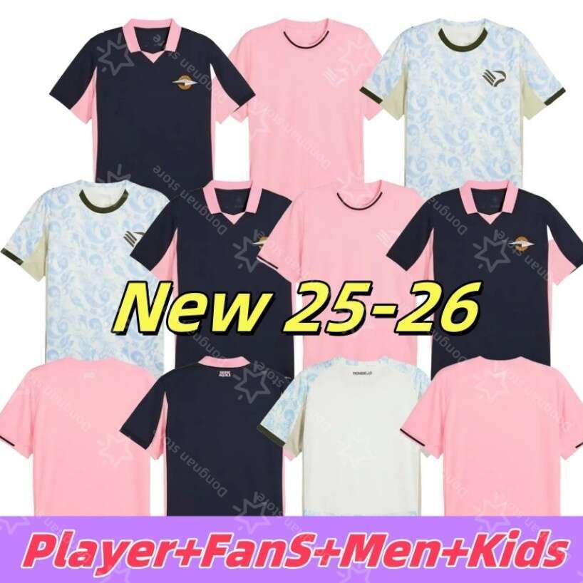 25 26 Palermos BRUNORI Soccer Jerseys home Away 3rd 2025 2026 LE DOUARON INSIGNE SEGRE CECCARONI Football shirts Kit pink jersey VERRE